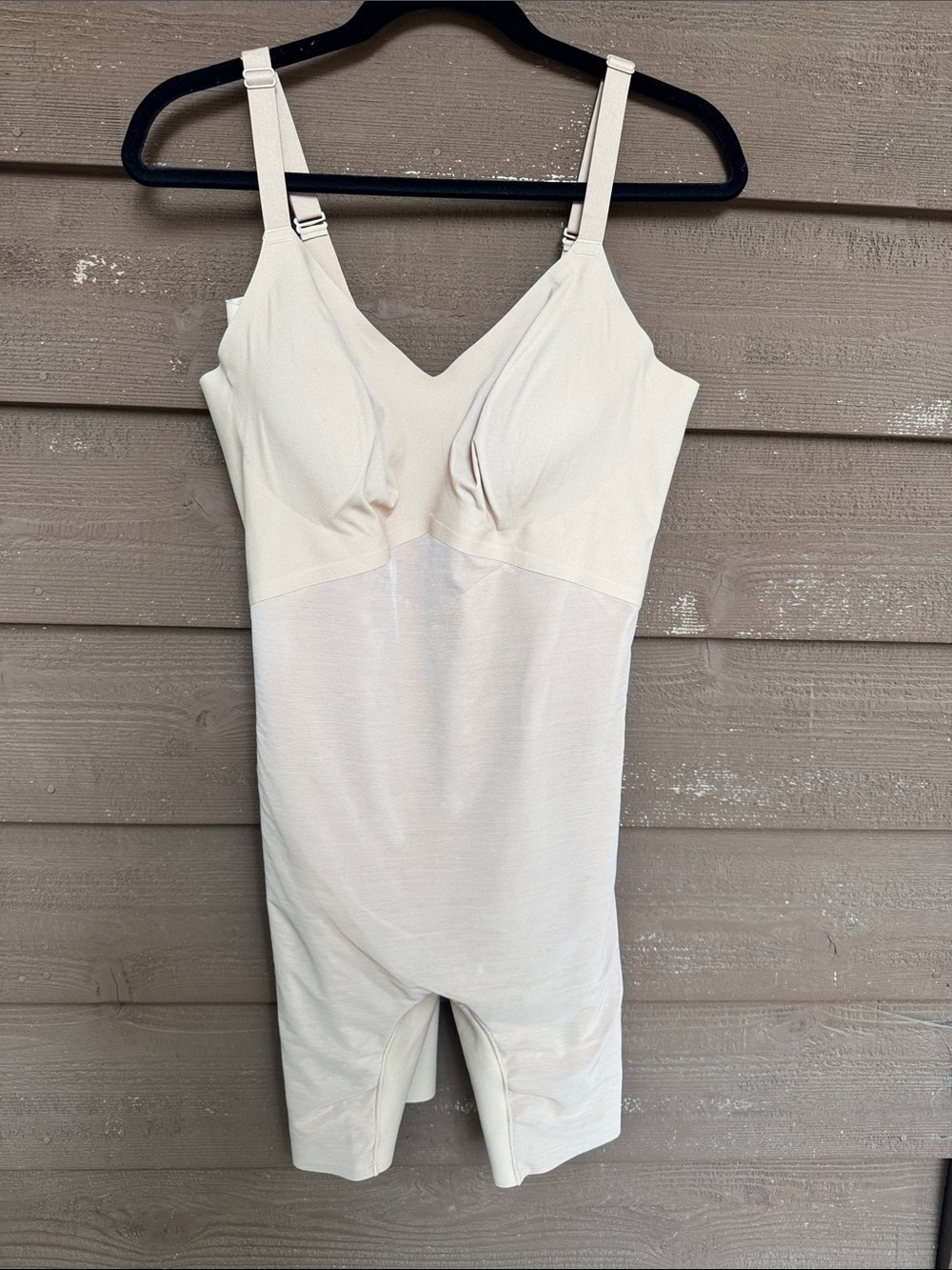 Honeylove Nude Shaping Bodysuit with Adjustable Straps size 1X